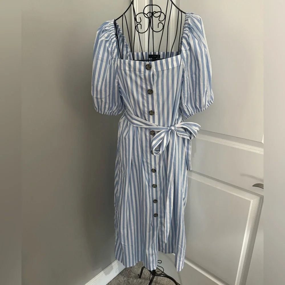 J. Crew Harborfront Carol Stripe Dress in Size Medium